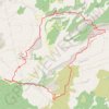 Trace GPS L'Espigoulier-Dents de la Roque-Forcade-Pic de Bertagne-Pas de Cugens, itinéraire, parcours