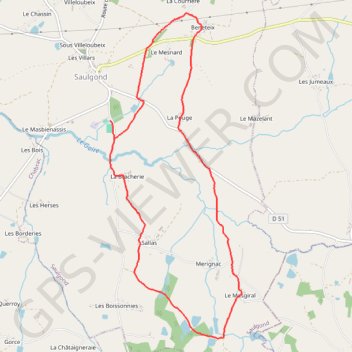 Trace GPS Balade autour du Goire, itinéraire, parcours