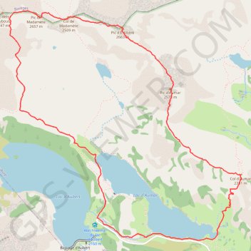 Trace GPS Crête d'Estibère, itinéraire, parcours