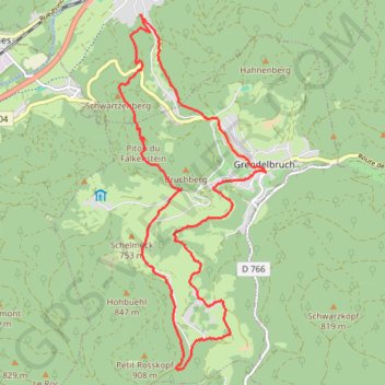 Trace GPS Mulbach sur Bruche, itinéraire, parcours
