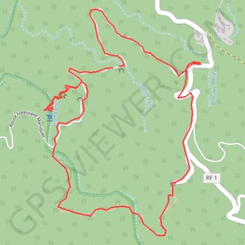 Trace GPS Réunion-Cascade Maniquet, itinéraire, parcours