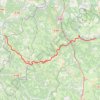 Trace GPS GR64 de Rocamadour à Saint Cirq Madelon, par Gourdon, itinéraire, parcours