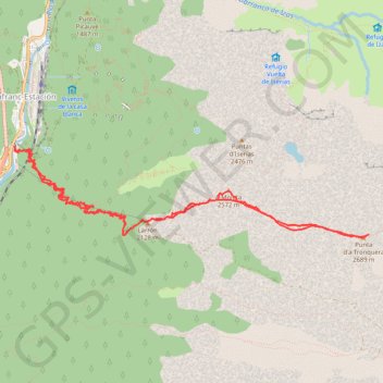 Trace GPS Moleta y cresta de la Tronquera, itinéraire, parcours