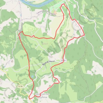 Trace GPS Veyrines-de-Domme, itinéraire, parcours