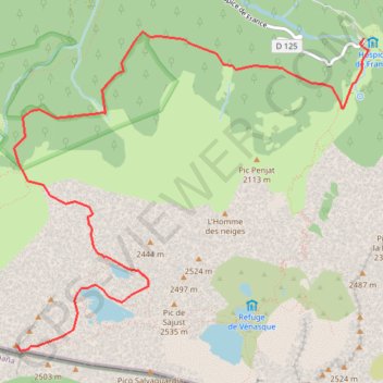 Trace GPS Pic de la Montagnette, itinéraire, parcours