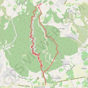 Trace GPS Moulins du veroncle, itinéraire, parcours