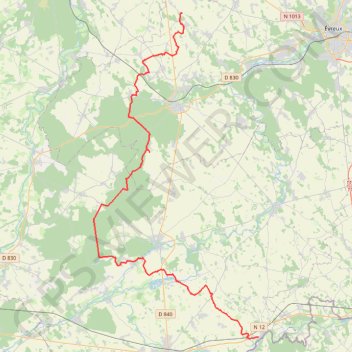 Trace GPS De Tillières-sur-Avre à Ormes, itinéraire, parcours