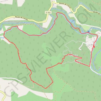 Trace GPS Le Thoronet - Canal-Sainte-Croix, itinéraire, parcours