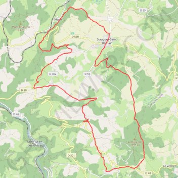 Trace GPS Gorges de l'Allier - Sur les Flancs de la Durance, itinéraire, parcours