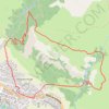 Trace GPS Rando facile depuis Le Monêtier vers le Puy Jaumar et le Puy du Cros, itinéraire, parcours