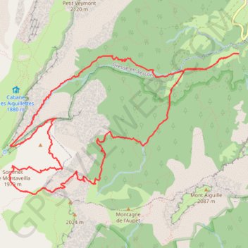 Trace GPS Le Sommet (crête) de Peyre Rougem, itinéraire, parcours