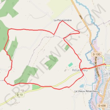 Trace GPS Pays d'Auge Ornais - Tour de Résenlieu, itinéraire, parcours