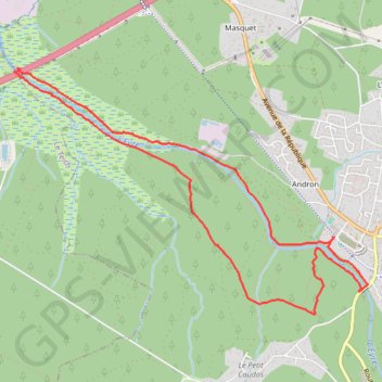 Trace GPS Autour de Mios, itinéraire, parcours