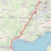 Trace GPS PT23DS2 Lörrach → Cadaqués, itinéraire, parcours