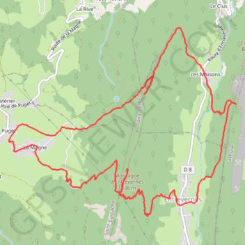 Trace GPS Bauges - Montagne Entrevernes - Grand tour, itinéraire, parcours