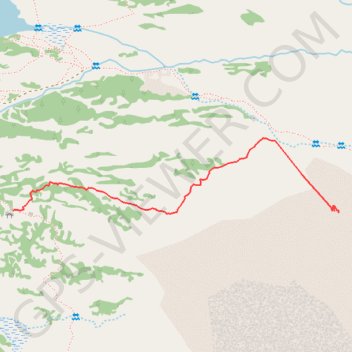 Trace GPS Option descente du carlit, itinéraire, parcours