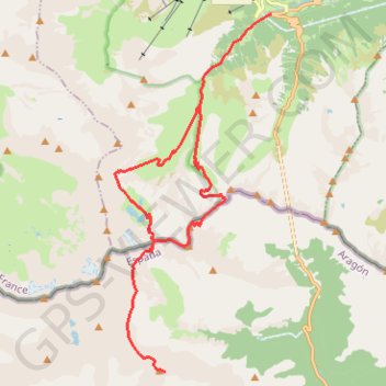 Trace GPS Pic de Port Vieux et camino de las Pardas, itinéraire, parcours