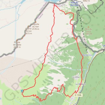 Trace GPS Chalets de Loriaz, itinéraire, parcours