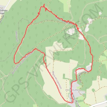 Trace GPS Autour du Fort de Laniscourt, itinéraire, parcours