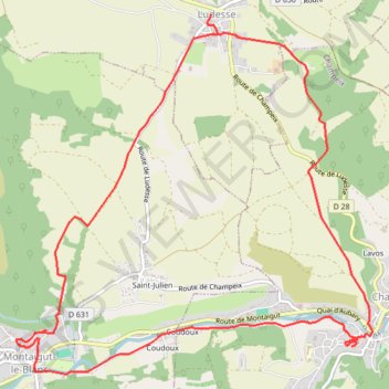 Trace GPS Ludesse - Deux citadelles, itinéraire, parcours