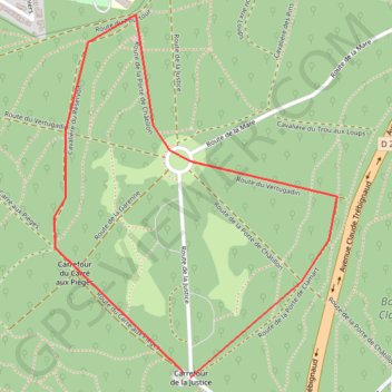Trace GPS Bois de Clamart, itinéraire, parcours