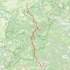 Trace GPS Étape 8 : L'Hom - Le Vigan, itinéraire, parcours