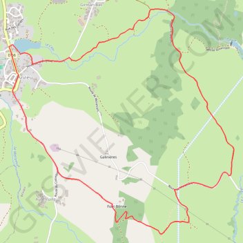 Trace GPS Les Founs, la tourbière et le Rocher du Diable - Arvieu, itinéraire, parcours