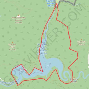 Trace GPS Le tour du lac d'Irabia (Iraty), itinéraire, parcours
