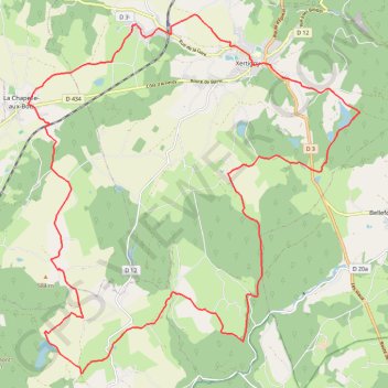 Trace GPS Chemins du Cœur des Vosges - Le Gué du Saut, itinéraire, parcours