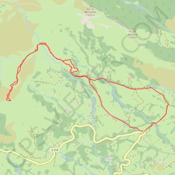 Trace GPS Le Turon d'Ompré, itinéraire, parcours