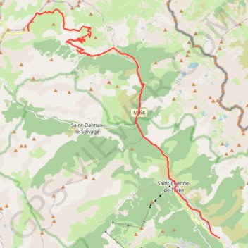 Trace GPS Ascension du Col de La Bonnette-Restefond, itinéraire, parcours