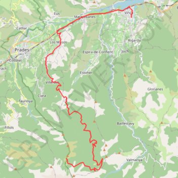 Trace GPS Journée au Canigou, itinéraire, parcours