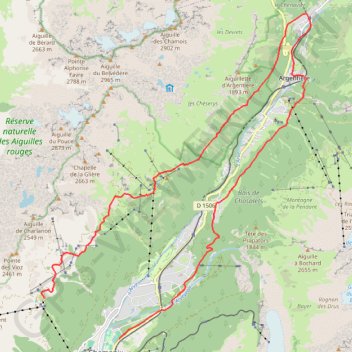 Trace GPS Cross du Mont-Blanc, itinéraire, parcours