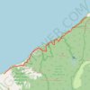 Trace GPS Kalalau Trail to Hoolea Falls (Kauai Island), itinéraire, parcours