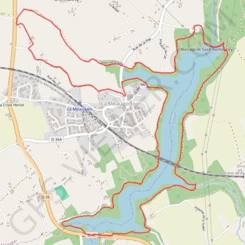 Trace GPS La Méaugon, itinéraire, parcours
