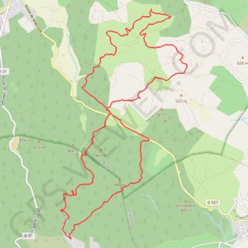 Trace GPS De Salernes à Aups par le Trou du Diable, itinéraire, parcours