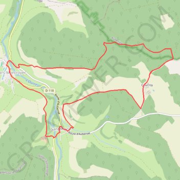 Trace GPS Circuit de la Juchère, itinéraire, parcours