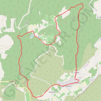Trace GPS Gorges de Vaumale et Lioux, itinéraire, parcours