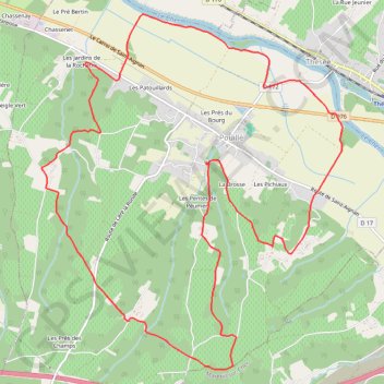 Trace GPS Entre vignes et val - Pouillé, itinéraire, parcours