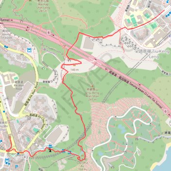 Trace GPS Chiu Keng Wan Shan, itinéraire, parcours