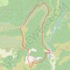 Trace GPS Le Mont Sarrat par le col de la Coussièro, itinéraire, parcours