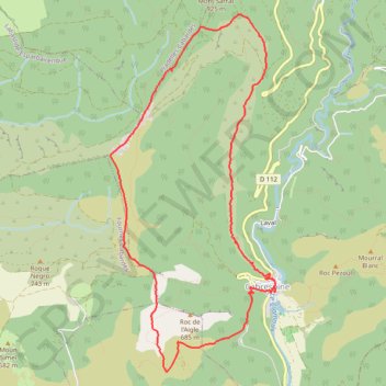 Trace GPS Le Mont Sarrat par le col de la Coussièro, itinéraire, parcours