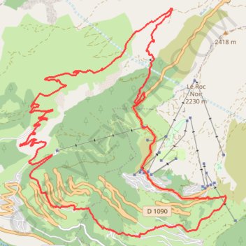 Trace GPS La Rosière - La Thuile - Villages de Montvalezan, itinéraire, parcours
