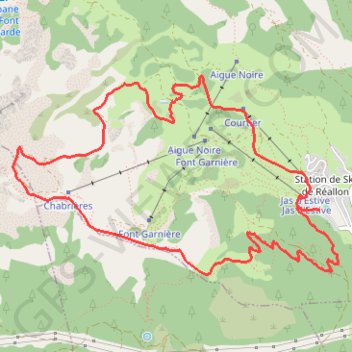Trace GPS Croix du VALLON, itinéraire, parcours