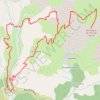 Trace GPS Péone - Montagne de l'Estrop, itinéraire, parcours