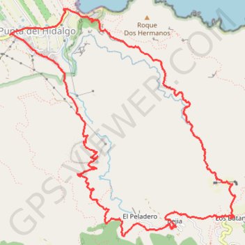 Trace GPS Ten_51_Punta del Hidalgo - Batan de Abajo, itinéraire, parcours