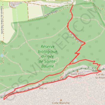 Trace GPS Grotte Sainte Marie Madeleine - Le Saint Pilon, itinéraire, parcours