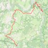 Trace GPS 160 kms de Florac jour 3, itinéraire, parcours