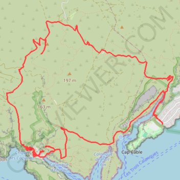 Trace GPS Petites escalades dans les Calanques, itinéraire, parcours