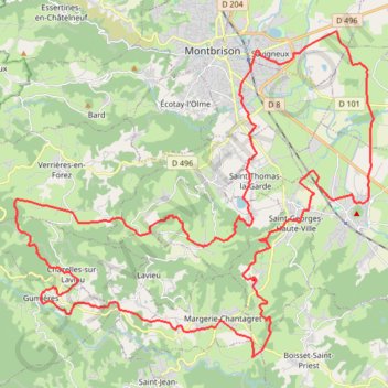 Trace GPS La Savignolaise, itinéraire, parcours